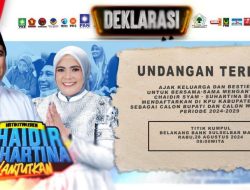 Chaidir Syam – Suhartina Bohari Deklarasi Rabu Depan