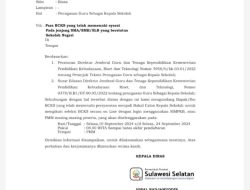 Kadis Pendidikan Sulsel Keluarkan Edaran Seleksi Calon Kepala Sekolah