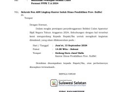 Disdik-BKD Sulsel Bahas Sosialisasi Seleksi CASN