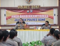 Ini Arahan Kapolres Bone kepada Bhabinkamtibmas Saat Pimpin Analisa dan Evaluasi