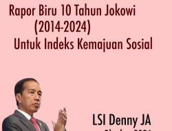 LSI Denny JA: Rapor Biru 19 Tahun Jokowi