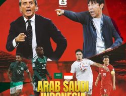 Arab Saudi vs Indonesia, STY Puji Roberto Mancini