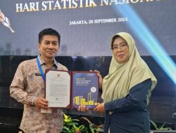Satu-satunya di Sulsel, Kabupaten Bantaeng Raih Predikat “BAIK” Anugerah Evaluasi Penyelenggaraan Statistik Sektoral dari BPS