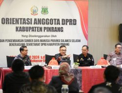 Jufri Rahman Tutup Orientasi Anggota DPRD Kabupaten Pinrang