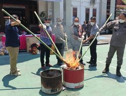 Kejari Makale Musnahkan Barang Bukti Perkara 2022-2024, ini Rinciannya?