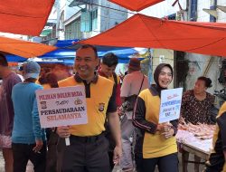 Sukseskan Pilkada Serentak, Kapolres Pelabuhan Makassar Ajak Warga dengan Cara Unik