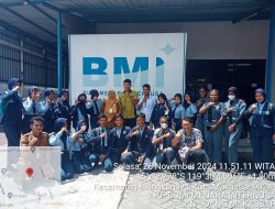 SMKN 9 Makassar dan SMKN 1 Kaimana Field Trip di PT. BMI