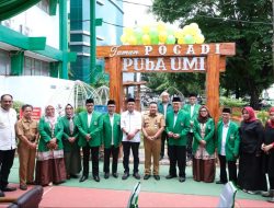 Peresmian Taman Pocadi dan Studio Mini Live Streaming di Perpustakaan Utsman Bin Affan UMI Makassar