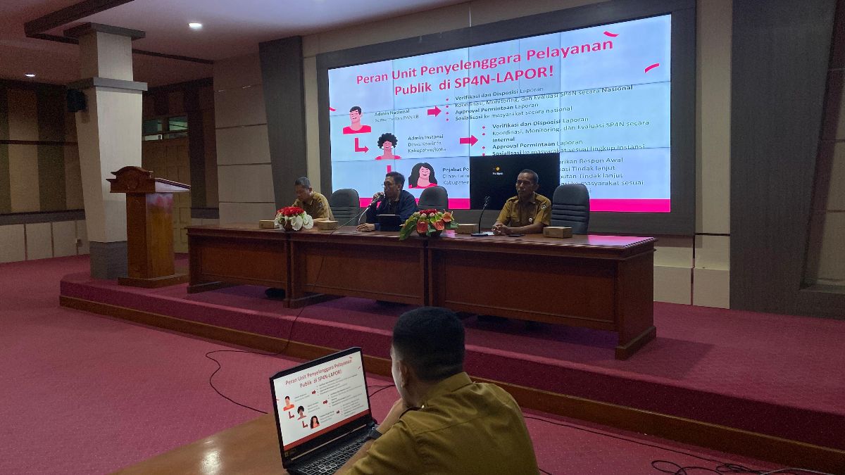 Diskominfo SP Sulsel Gelar Rapat Evaluasi SP4N-LAPOR