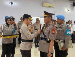 Kapolres Enrekang Pimpin Sertijab Kasat Lantas