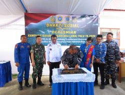 Selaras Asta Cita Presiden RI Menuju Indonesia Emas, Lanal Palu Resmikan Kampung Bahari Nusantara Ke 4 di Desa Towale