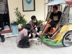 Warga Perantau Sakit Tak Berdaya, Polres Pelabuhan Makassar Beri Uluran Tangan