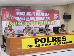 Profesional, Polres Pelabuhan Makassar Gelar Konseling Pengawasan Senjata Api