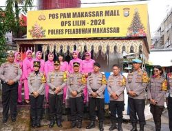 Kapolres Pelabuhan Makassar Tinjau Pos Operasi Lilin 2024