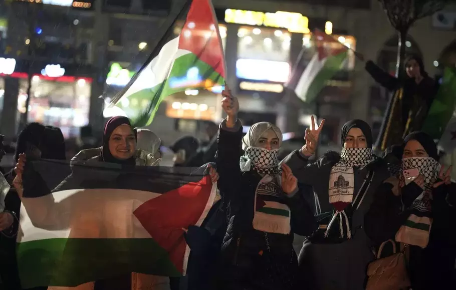 Warga Gaza Bersuka Cita Sambut Gencatan Senjata