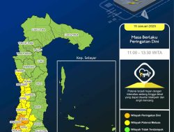 BMKG : Update Peringatan Dini Cuaca Sulsel Hari ini, Kota Makassar Terdampak