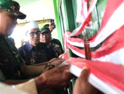 Kado Tutup Tahun, Dandim 1608/Bima Resmikan Posramil Parado