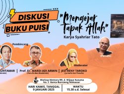 Hari ini, IPMI Gelar Diskusi Buku Mengejar Tapak Allah