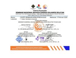 Himpunan Pelestari Bahasa Daerah Sulawesi Selatan Akan Mengadakan Seminar Nasional