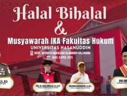 HBH dan Musyawarah IKA Fakultas Hukum Unhas Bakal Dihadiri 2000 Alumni Lintas Profesi
