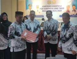 Ini Pengurus Baru PGRI Kabupaten Luwu Timur Masa Bakti 2025-2030