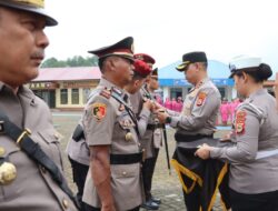 Kapolres Torut Pimpin Upacara Sertijab 