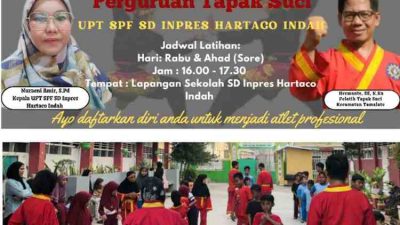 Latihan Perdana Eskul Pencak Silat Tapak Suci Digelar di SD Inpres Hartaco Indah