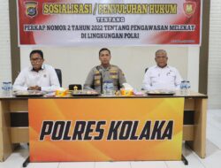 Polres Kolaka Gelar Penyuluhan Hukum Tentang Pengawasan Melekat