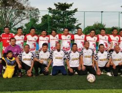 Laga Mini Soccer : Pemprov Kaltara Tahan Pemprov Sulsel 2-2, Dua Gubernur Pimpin Timnya