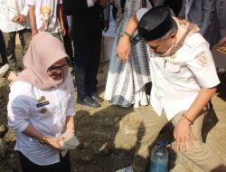 Bupati Barru Adakan Peletakan Batu Pertama Sekolah Islam Terpadu Zam Zam Al-Ikhlas
