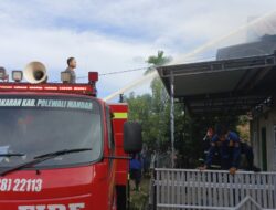 Kebakaran di Tumpiling, Damkar Polman Tiba 5 Menit!