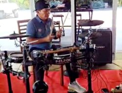 Gubernur Kaltara Tontonkan Kepiawaiannya Menggebuk drum di Turnamen Golf Rektor Unhas Cup II 2025