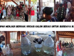 Mahasiswa KKNT Unhas Sulap Galon Bekas Jadi Media Budidaya Ikan Lele