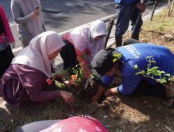 Ketua TP PKK Makassar Tanam Bougenville dan Kompos Biopori di Anjungan Losari