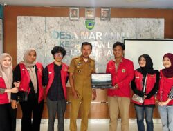 Mahasiswa KKNT Unhas Serahkan Website Desa Marannu Maros, ini Tujuannya