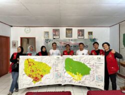 Mahasiswa KKN Unhas di Desa Pao Petakan Titik Rawan Longsor