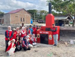 Pertama di Kabupaten Bantaeng! Pembakaran Sampah Minim Asap Rocket Stove