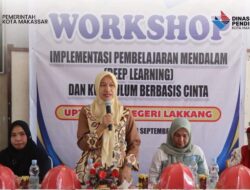 Kadisdik Makassar Buka Workshop Deep Learning dan Kurikulum Berbasis Cinta di SDN Lakkang