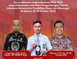 Nur Zaki, Siswa SMAN 13 Wajo Jadi Finalis Tingkat Nasional