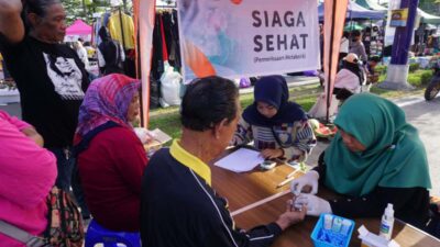 Rumah Zakat dan Lazuna Indonesia Gelar Pemeriksaan Kesehatan Gratis di Car Free Day Boulevard Makassar