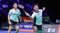 Pasangan ganda putra Indonesia Fajar Alfian/Mohammad Shohibul Fikri