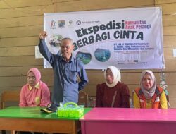 K-Apel, Rumah Zakat dan Penbis Berbagi di SDN 61 Terapung Pattallassang Pangkep