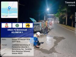 DPU Makassar Benahi Jalan Berlubang Metro Tanjung Bunga–Barombong