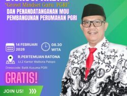 Diskusi Akbar PGRI Palopo: Prof. Hasnawi Haris Bahas Growth Mindset Guru