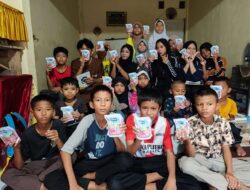Rumah Zakat Sulawesi Selatan Salurkan Susu Sehat untuk 40 Anak di Parang Tambung