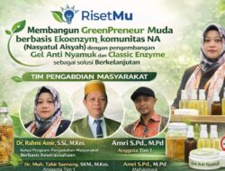 RisetMu dan Komunitas NA Bangun GreenPreneur Muda Berbasis Ekoenzym