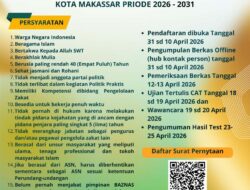 Dibuka untuk Umum, Pemkot Makassar Buka Seleksi Komisioner BAZNAS 2026–2031, Ini Syarat dan Jadwalnya