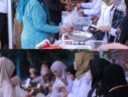 Wakil Bupati Takalar dan Ketua PKK Hadiri Gerakan Pangan Murah di Desa Pattopakang