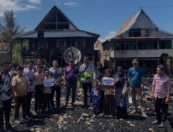 PGRI Cabang Tarowang Jeneponto Bakti Sosial Bantu Korban Kebakaran dan Penyandang Disabilitas 