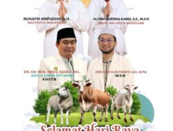 Karebosi Jadi Pusat Salat Idul Adha Kota Makassar, Kurban Presiden Disembelih di Masjid At-Taqwa